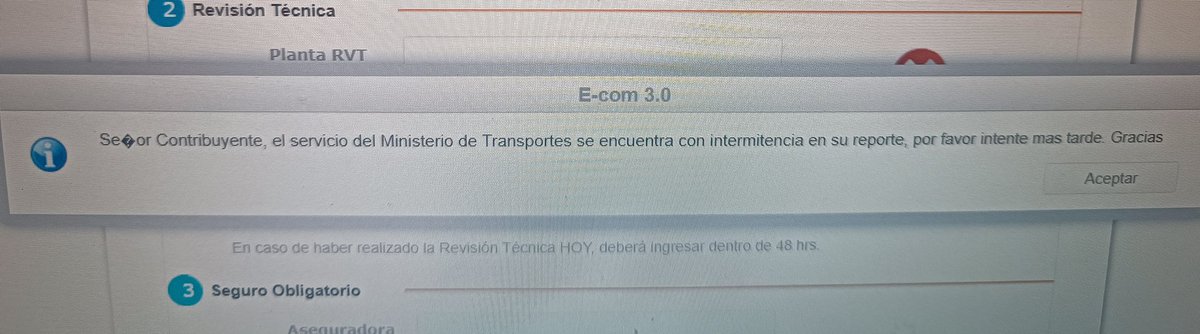 juniort86g's tweet photo. @MTTChile Problemas con el reporte de la revisión técnica... https://t.co/XpY911w4Z4