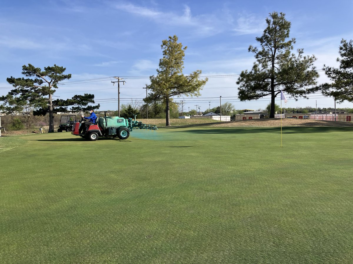 A long day for Tyler taking care of greens spray application this evening. <a href="/tstev2132/">tstev0014</a>