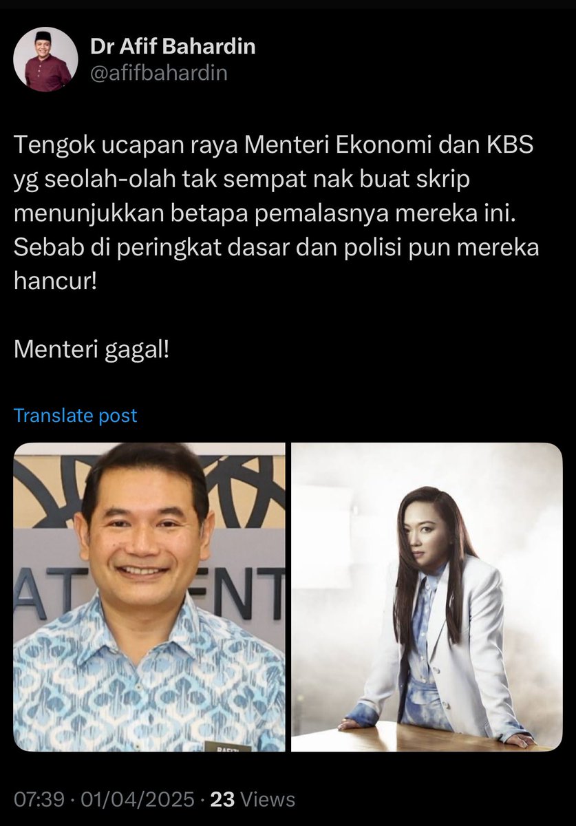 Kritik polisi ❌

Kritik video ucapan raya ✅

Sebab tu <a href="/ShahrilHamdan/">Shahril Hamdan</a> kata, aset terbesar kerajaan Perpaduan ni adalah PN.