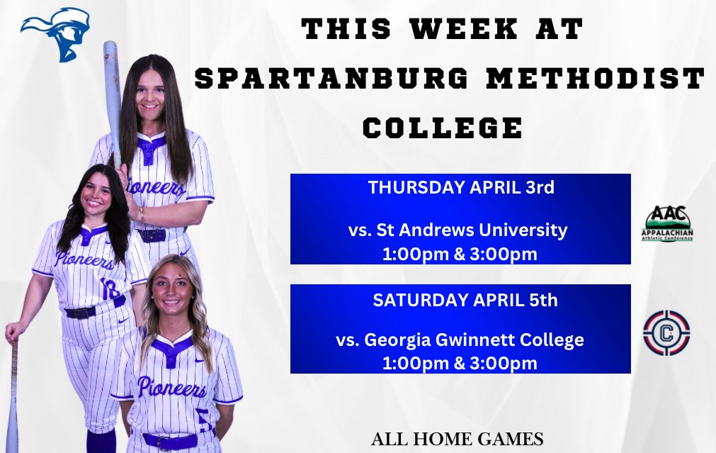 The Lady Pioneers are back in action this week as they finish up their Conference Play! Mark your calendars and be sure to stop by Grant Field this week to see the Pioneers in action.