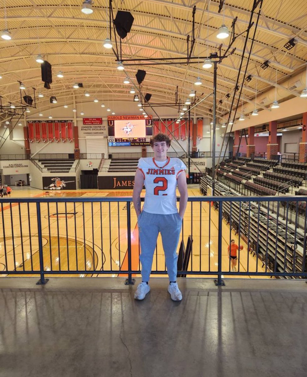 Caleb_Rossi15's tweet image. Thank you @JimmieFootball for having me out today, can’t wait to be back! @CoachZim_UJ @CoachJake92