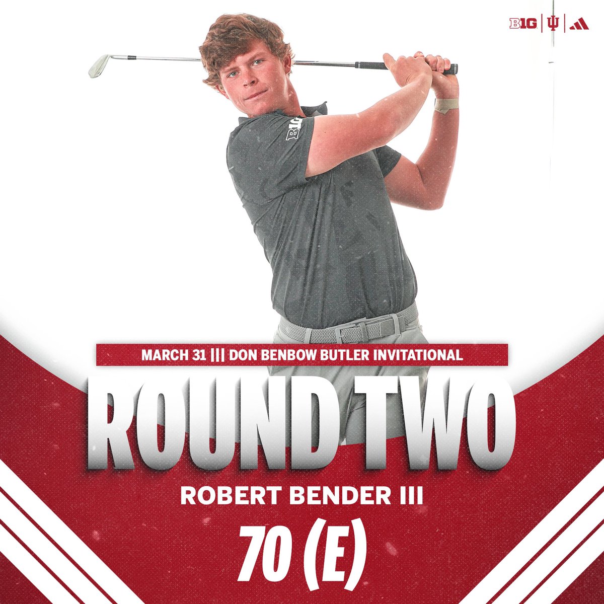 IndianaMGolf's tweet image. Productive first day at the Don Benbow Butler Spring Invitational for the Hoosiers!