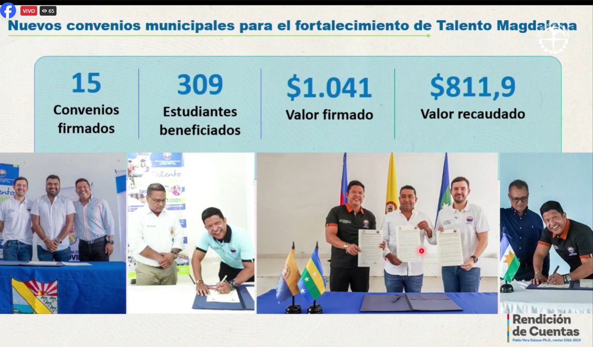 Universidad del Magdalena (@unimagdalena) on Twitter photo "Tenemos que agradecer a los alcaldes del Magdalena, quienes aportaron $1.041 millones para beneficiar 309 estudiantes. Hagan la cuenta y se darán cuenta que los municipios que tienen menos recursos contribuyen más que el departamento del Magdalena" <a href="/pverasalazar/">Ing Pablo Vera. Phd</a>. "Tenemos que agradecer a los alcaldes del Magdalena, quienes aportaron $1.041 millones para beneficiar 309 estudiantes. Hagan la cuenta y se darán cuenta que los municipios que tienen menos recursos contribuyen más que el departamento del Magdalena" <a href="/pverasalazar/">Ing Pablo Vera. Phd</a>.