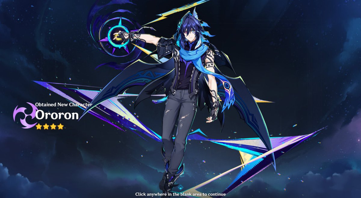 noblies's tweet photo. 1646 days into My No Wishing Journey, I obtain Ororon as my 30th character! But the journey to 600,000 Primogems continues..
#GenshinImpact https://t.co/xPvacBx3YO