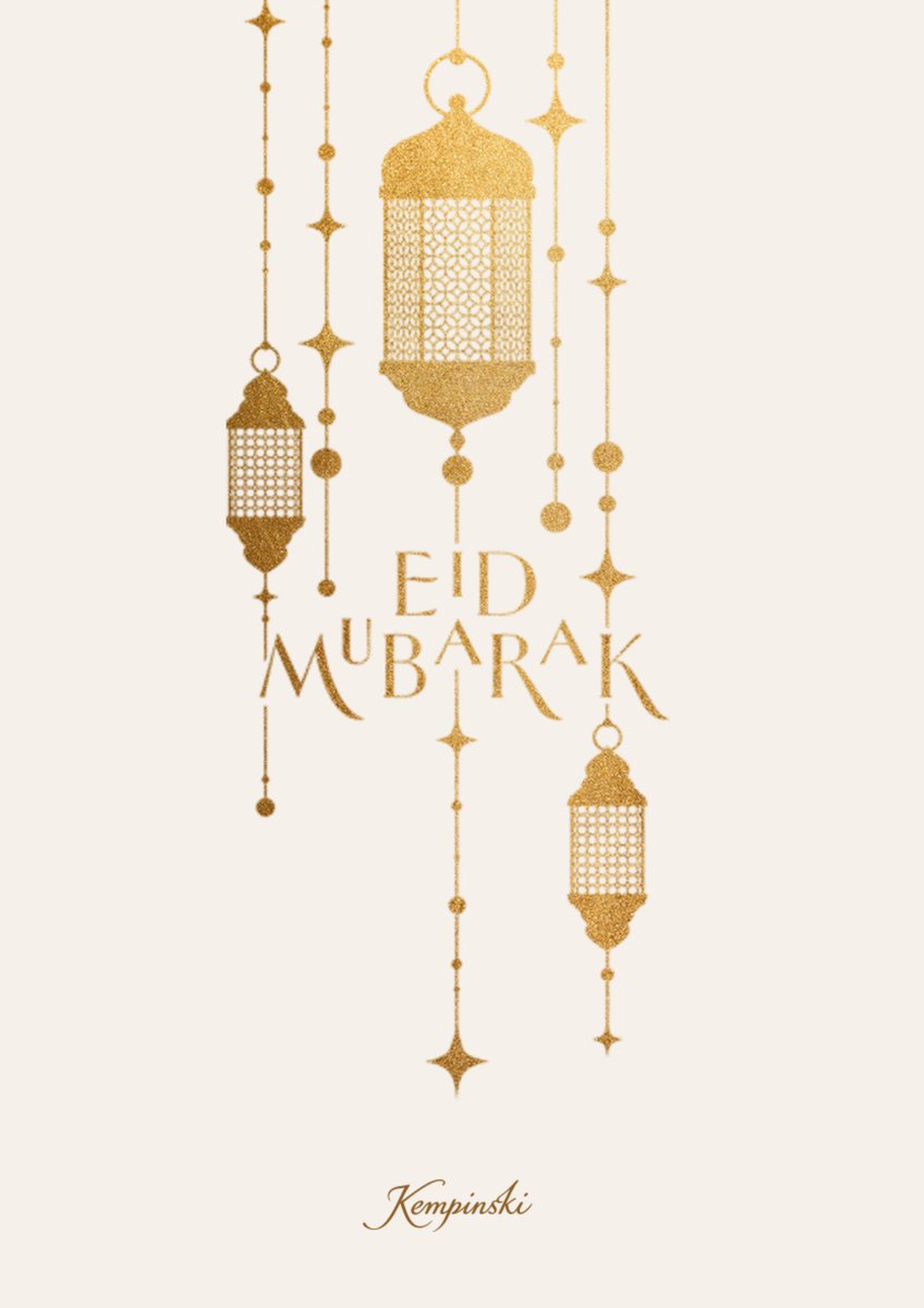 بمناسبة عيد الفطر، تتقدم عائلة كمبنسكي العثمان بأطيب التهاني والتبريكات، سائلين الله أن يعيده عليكم بالخير والسعادة. عيد فطر مبارك

On the occasion of Eid Al-Fitr, the Kempinski Al-Othman Family extends their warmest congratulations, wishing you happiness and blessings. Eid