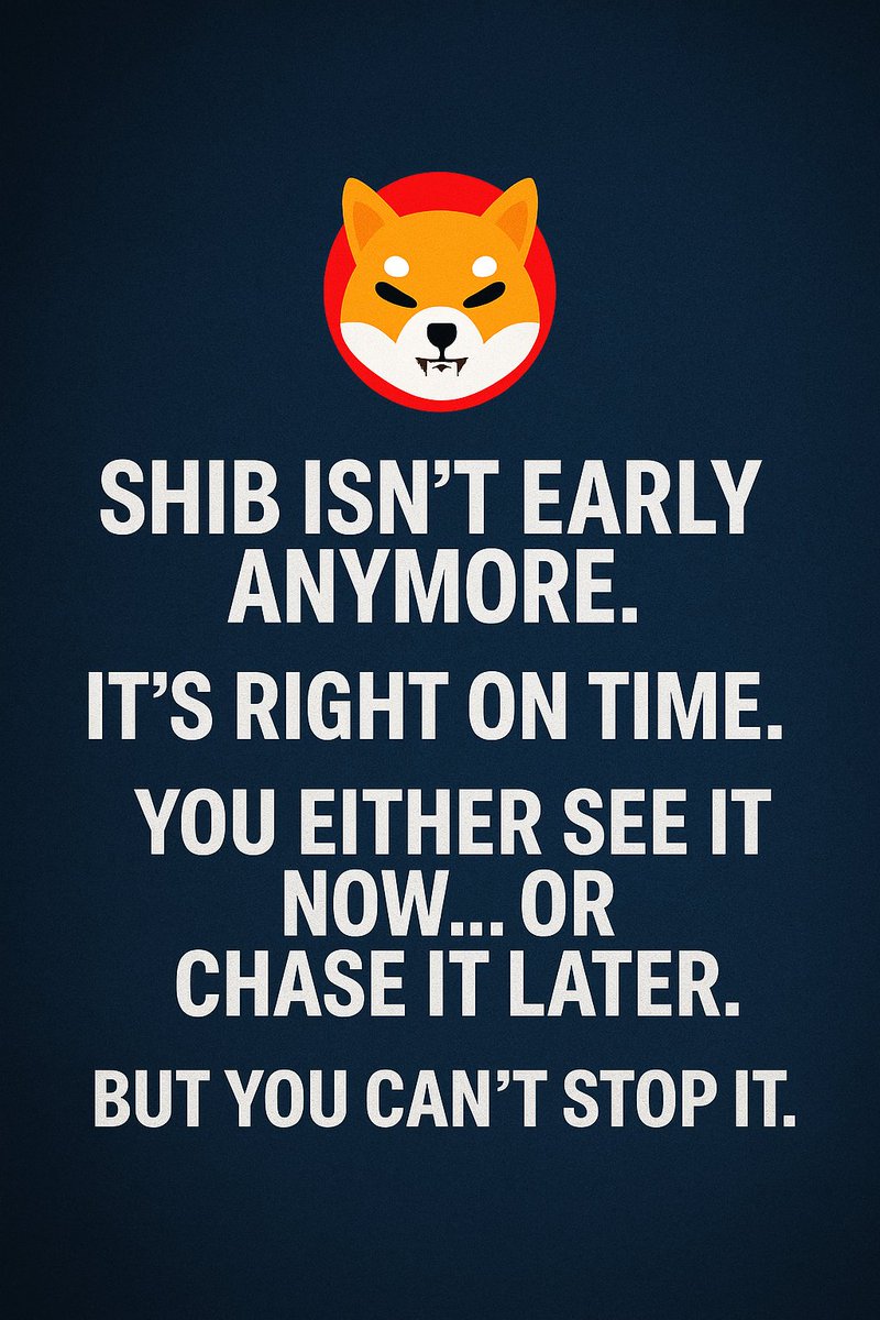 The world isn’t ready for what’s coming…
But the SHIB Army is.
Here’s why $SHIB will be the key to mainstream crypto adoption—
Not Bitcoin.
Not Ethereum.
SHIB.

1. SHIB started as a meme…
But became a movement.

Millions of holders.
Thousands of builders.
A dev team executing