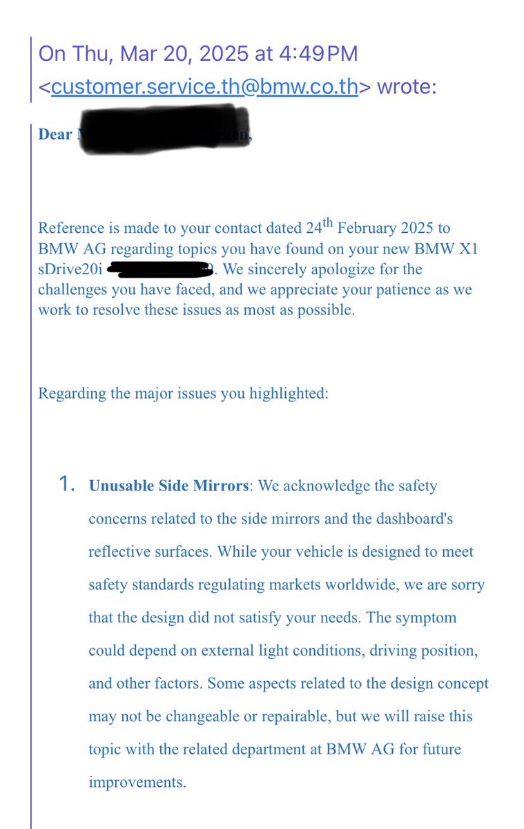 EHamms's tweet image. Now we know why BMW drivers don’t use their blinkers, THEY CANT SEE YOU

No but this is seriously dangerous and life threatening - @BMW is aware and refuses to recall