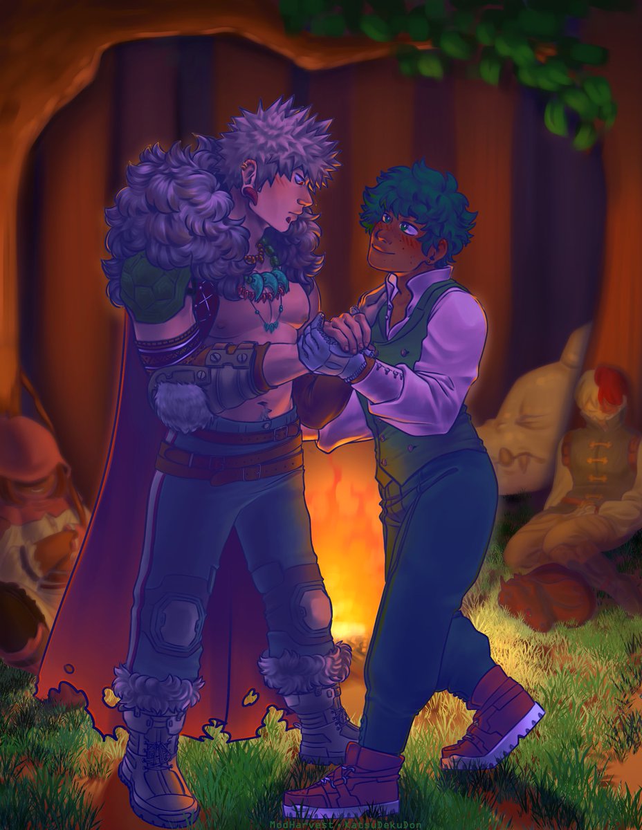 Please enjoy my piece pair with <a href="/ChibyBecky/">Chiby</a> fic! (Fic linked in their tweet)
Inspired by the story of Anastasia for the <a href="/EverAfterBKDK/">Ever After: BKDK Folklore & Fairy Tale Bang</a> 

#bkdk #bakudeku