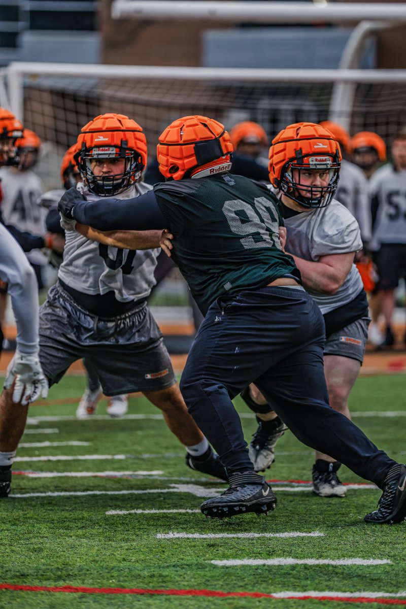 BergFootball's tweet image. Great 1st practice of the Spring!!! 

Energy was off the charts!

#BergGang