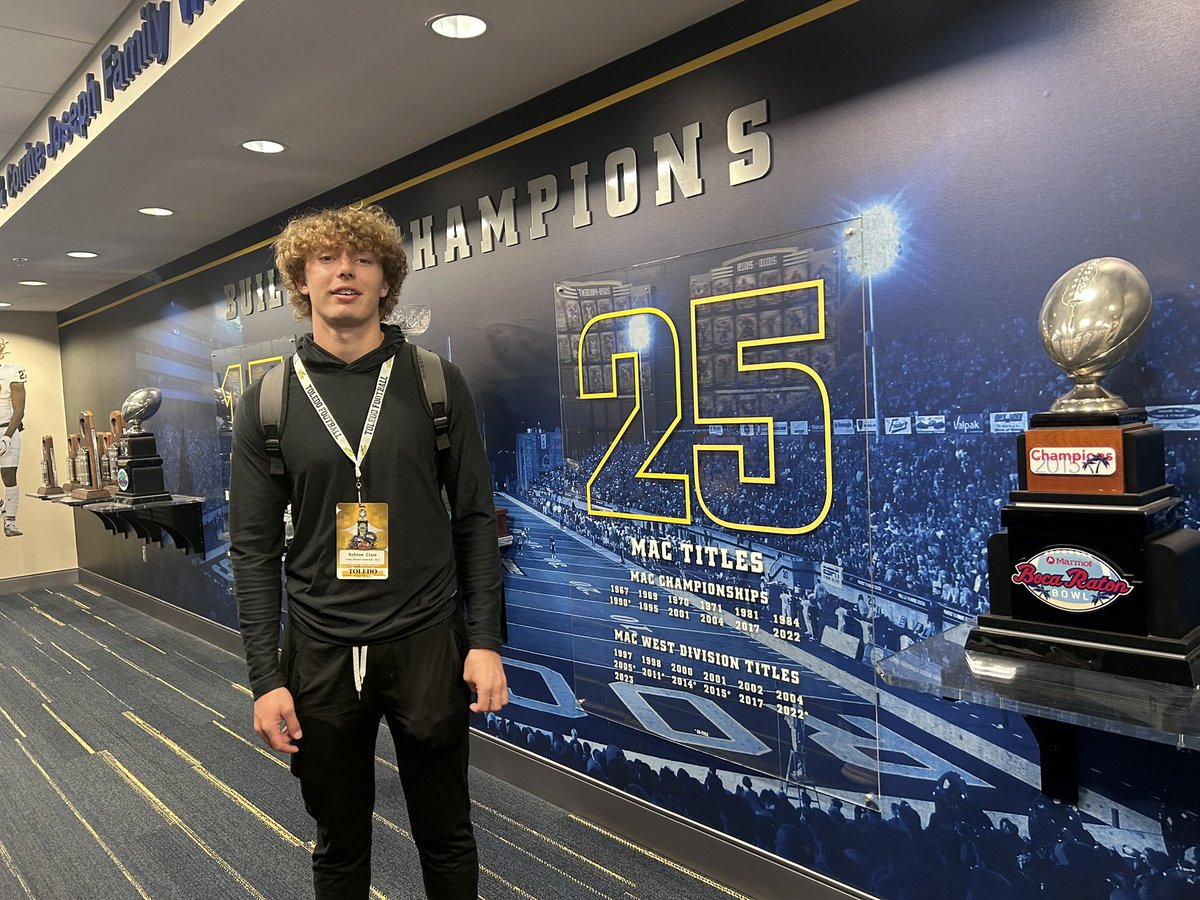 Ashton Clare (@ashtonclare16) on Twitter photo Had a great time at Toledo spring practice today! Thank you <a href="/ToledoQBs/">Robert Weiner</a> for the opportunity!! Amazing coaching staff and beautiful campus!! <a href="/CoachBeas/">Coach Beas</a> <a href="/CoachKDallas/">Coach Kenny Dallas</a> Had a great time at Toledo spring practice today! Thank you <a href="/ToledoQBs/">Robert Weiner</a> for the opportunity!! Amazing coaching staff and beautiful campus!! <a href="/CoachBeas/">Coach Beas</a> <a href="/CoachKDallas/">Coach Kenny Dallas</a>