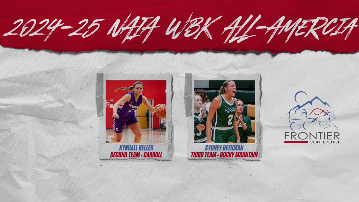 Frontier Conference (@fconference) on Twitter photo Wπ: Congratulations to Keller of <a href="/CCSaints/">Carroll Athletics</a> (2nd Team) and Dethman of <a href="/BattlinBears/">Rocky Mountain College Battlin' Bears</a> (3rd team) for being named to NAIA Women's Basketball All-America teams!
π° tinyurl.com/bdhx5dc4
#FCsports I #TheRightWayToPlay Wπ: Congratulations to Keller of <a href="/CCSaints/">Carroll Athletics</a> (2nd Team) and Dethman of <a href="/BattlinBears/">Rocky Mountain College Battlin' Bears</a> (3rd team) for being named to NAIA Women's Basketball All-America teams!
π° tinyurl.com/bdhx5dc4
#FCsports I #TheRightWayToPlay