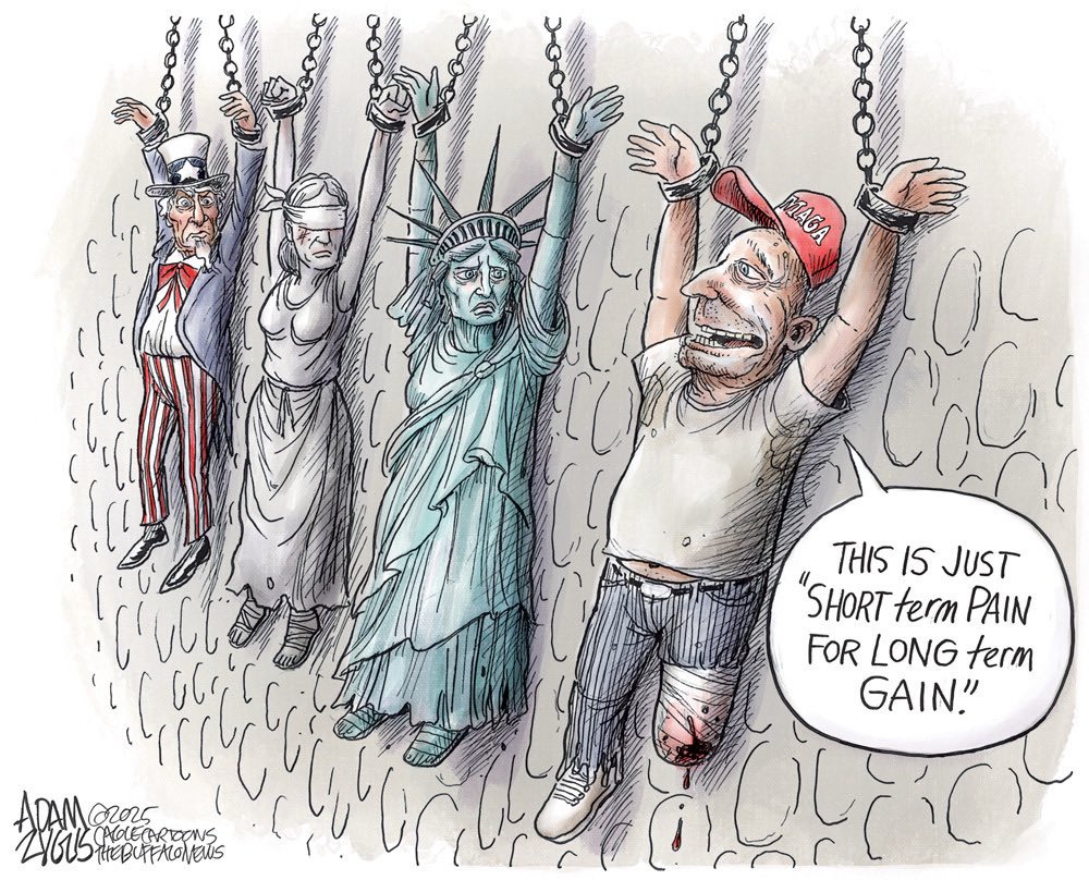 <a href="/realDonaldTrump/">Donald J. Trump</a> <a href="/realDonaldTrump/">Donald J. Trump</a> Oh, it’s a transformation alright—into a dictator’s playground, and you’re the ringmaster. Companies “pouring in”? Sure, while ICE snatches people off streets—47 grabbed in Texas last week, no warrants, just “suspicion” vibes. Jobs and money? Ask the 238