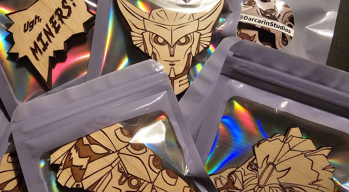 Getting current pin orders packaged up to ship in the next day or two. 

Thank you to the people who have already ordered pins. :)