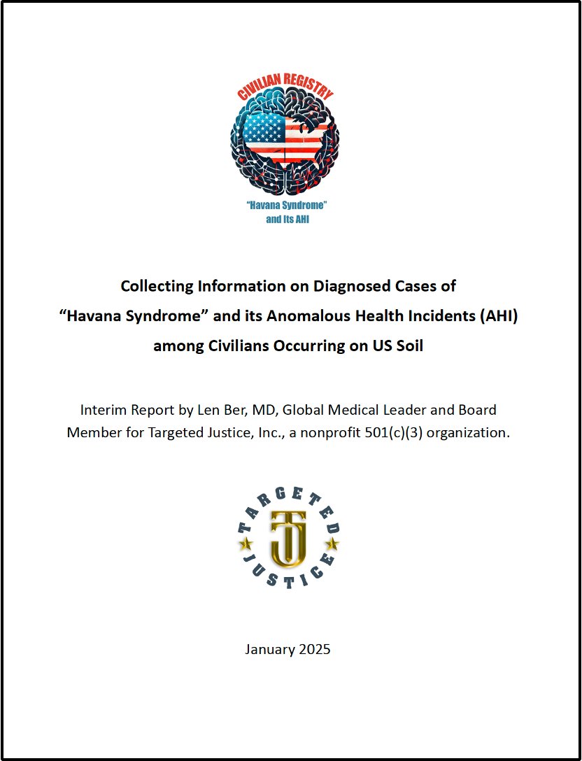 PSardonicus's tweet image. This Report was delivered the desk of @RFKJr_Official .  Civilians attacked by EM Pulsed weapons on US Soil are being medically diagnosed with Havana Syndrome which is a form of TBI.
Access full report:  researchgate.net/publication/38…