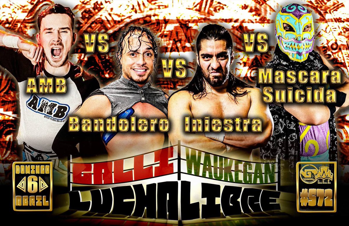 APRIL 6TH 2025 
<a href="/gallilucha/">Galli Lucha Libre</a> returns to Waukegan, Illinois 

LIVE LUCHA LIBRE ACTION!🔥