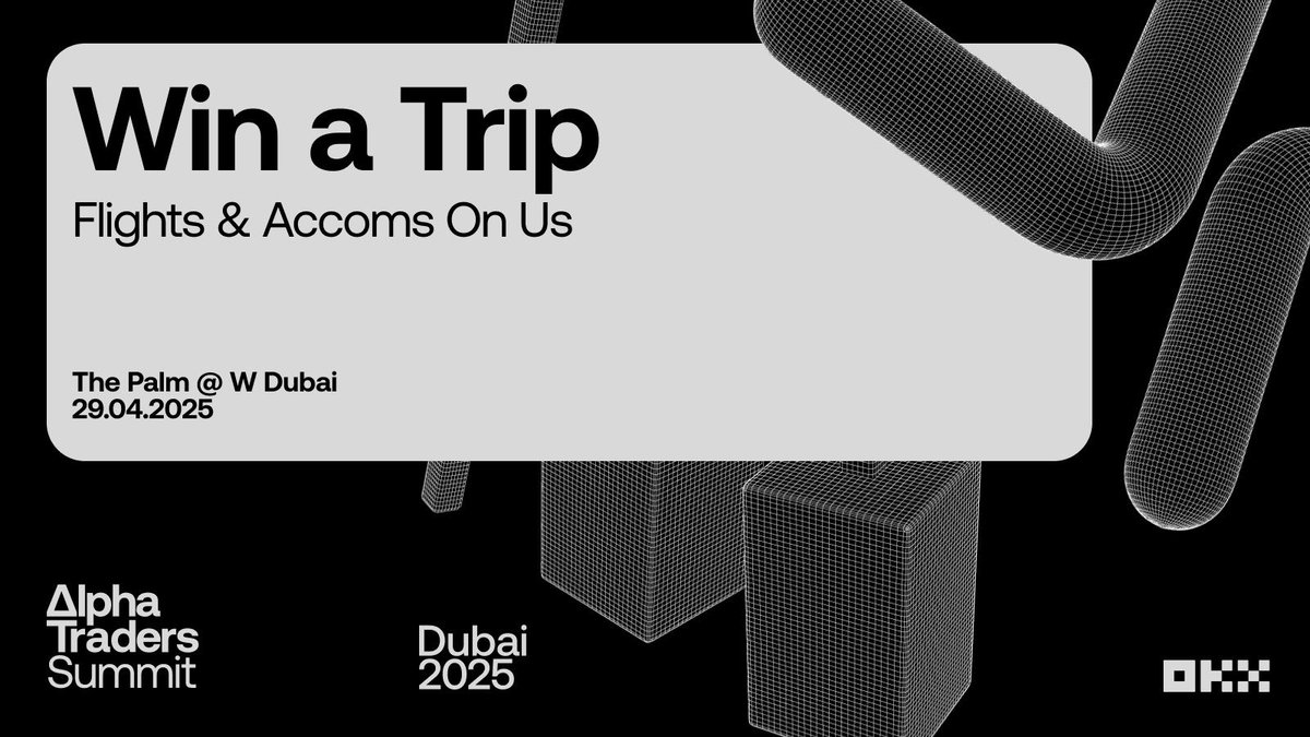 5 winners will fly out and join us at the Alpha Traders Summit (ATS) in Dubai.

Immerse yourself in the world of elite trading, network with top traders globally as an ATS Community Member.

Join the AlphaTraders Telegram group to find out more! *link in bio* #AlphaTraders #OKX