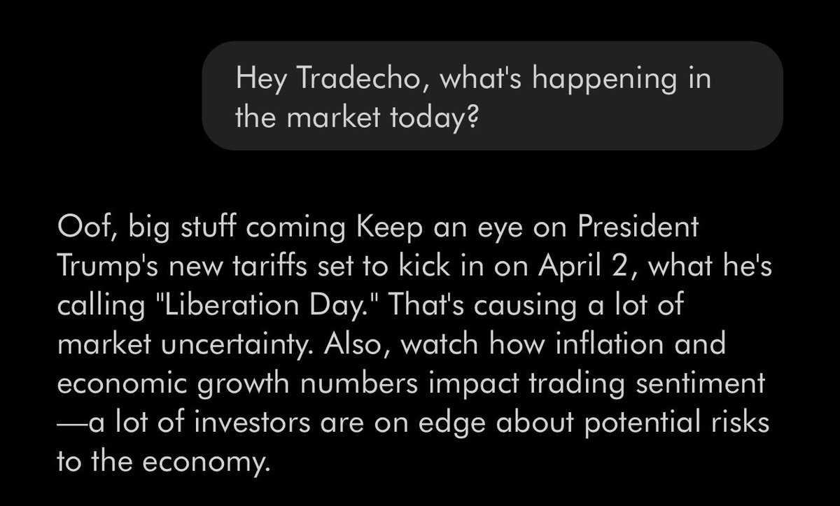 Tradecho AI tweet media