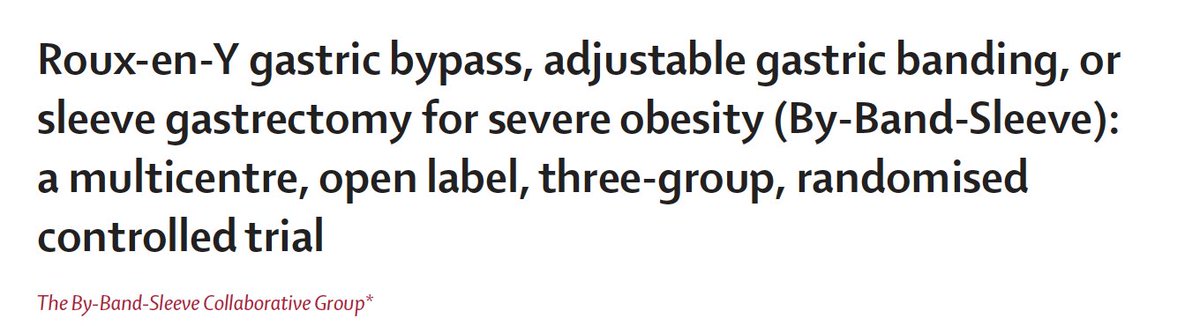 Ricardo Cohen (@rvcohen) on Twitter photo Landmark RCT: RYGB is more effective & cost-effective than SG & gastric banding for obesity.
SG better than banding, but RYGB leads on weight loss, QoL, and long-term value.
<a href="/IfsoSecretariat/">IFSO</a> <a href="/PSchauerMD/">Philip Schauer, MD</a> <a href="/Ali_Aminian_MD/">Ali Aminian</a> <a href="/JaimePonceMD/">Jaime Ponce MD</a>
🔗 doi.org/10.1016/S2213-… Landmark RCT: RYGB is more effective & cost-effective than SG & gastric banding for obesity.
SG better than banding, but RYGB leads on weight loss, QoL, and long-term value.
<a href="/IfsoSecretariat/">IFSO</a> <a href="/PSchauerMD/">Philip Schauer, MD</a> <a href="/Ali_Aminian_MD/">Ali Aminian</a> <a href="/JaimePonceMD/">Jaime Ponce MD</a>
🔗 doi.org/10.1016/S2213-…