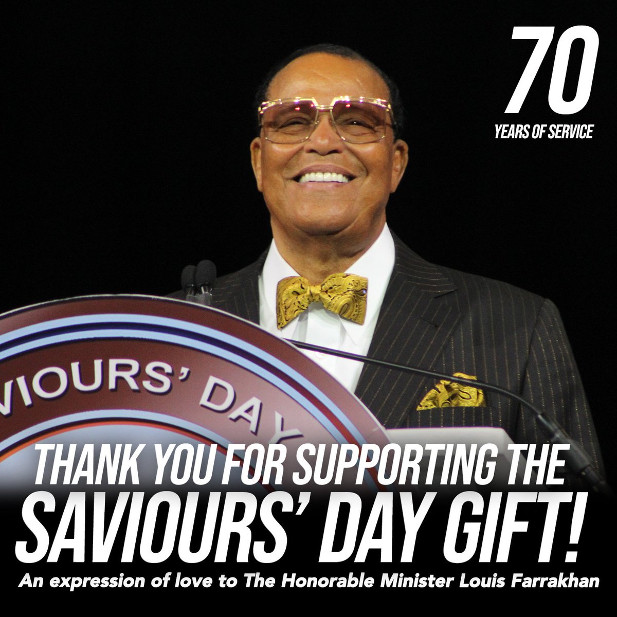 LintonMuhammad's tweet image. Please help me in thanking The Honorable Minister @louisfarrakhan for his 70 years of Unwavering service throughout the world!! 
Send a $7 or $70 donation to represent the 70 years of his dedication to us and to Truth!!
Simply CLICK  tnp.noi.org/sddonations?id…

#Farrakhan #gift