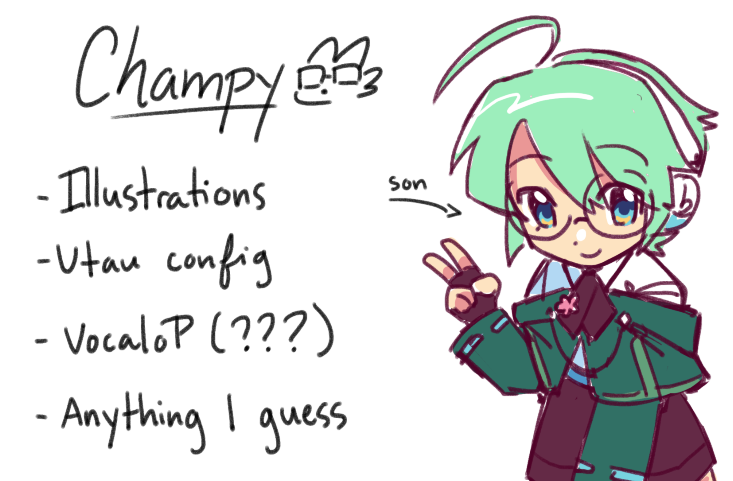 Champy_is_there's tweet image. 📌new pin yahoo

Hi, I&apos;m Champy I create art of Hatsune Miku and utaus (mostly mines)! My username is the same everywhere.

The main rule here is if my laptop can run it I WILL attempt it🫶