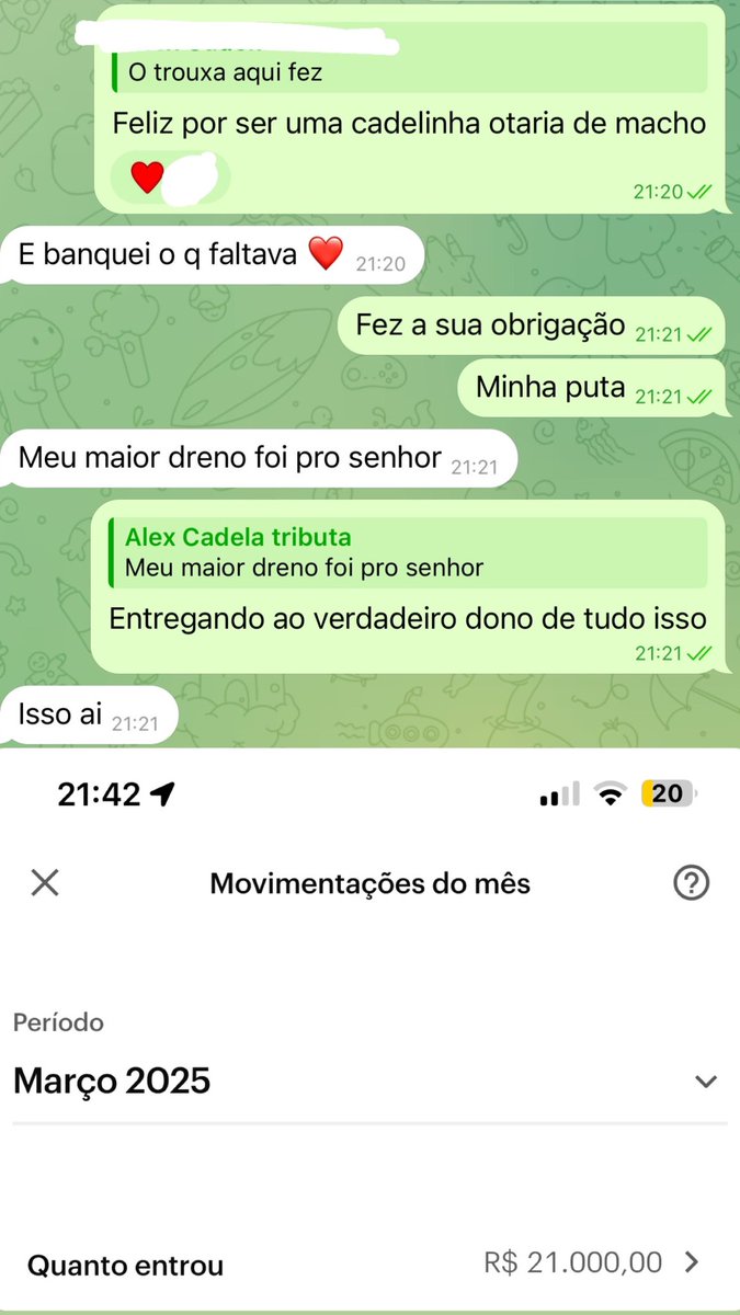 Alpha Ronald (@alpharonal68738) on Twitter photo Minha cadela não se aguentou em ver que faltava para o macho dela fechar o mês com 21.000,00 na conta do verdadeiro dono. 😈💪🏻
Logo ficou no cio e me entregou o que é meu! 🐩💰
E ainda está sendo exposta para saber quem manda nessa puta. 🫵🏻👊🏻
<a href="/RT4MastersBR2/">RT4Masters 🔄 🌎</a> Minha cadela não se aguentou em ver que faltava para o macho dela fechar o mês com 21.000,00 na conta do verdadeiro dono. 😈💪🏻
Logo ficou no cio e me entregou o que é meu! 🐩💰
E ainda está sendo exposta para saber quem manda nessa puta. 🫵🏻👊🏻
<a href="/RT4MastersBR2/">RT4Masters 🔄 🌎</a>