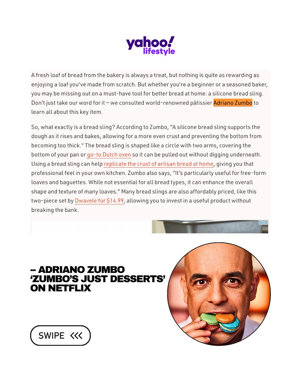 KronusComm's tweet image. Zumbo’s go-to bread tool? A silicone sling — for better rise, crust, and shape.

link 👉 foodrepublic.com/1804462/silico…

#BreadHack #PastryTips