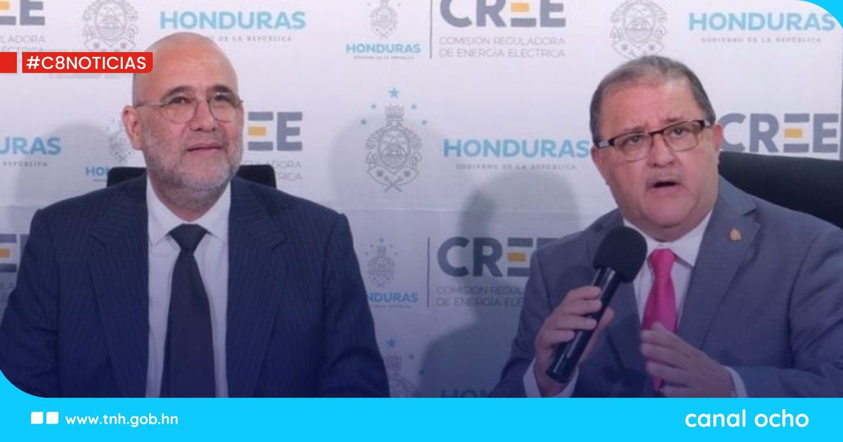 Canal8_hn's tweet image. #Canal8 ||💡🔌 La Comisión Reguladora de Energía Eléctrica (CREE) anunció este lunes una reducción del 9 % en la tarifa de energía eléctrica para el segundo trimestre de 2025, que abarcará los meses de abril, mayo y junio. 

🔗 tnh.gob.hn/nacional/posit…

#CREE #C8Noticias #Canal8