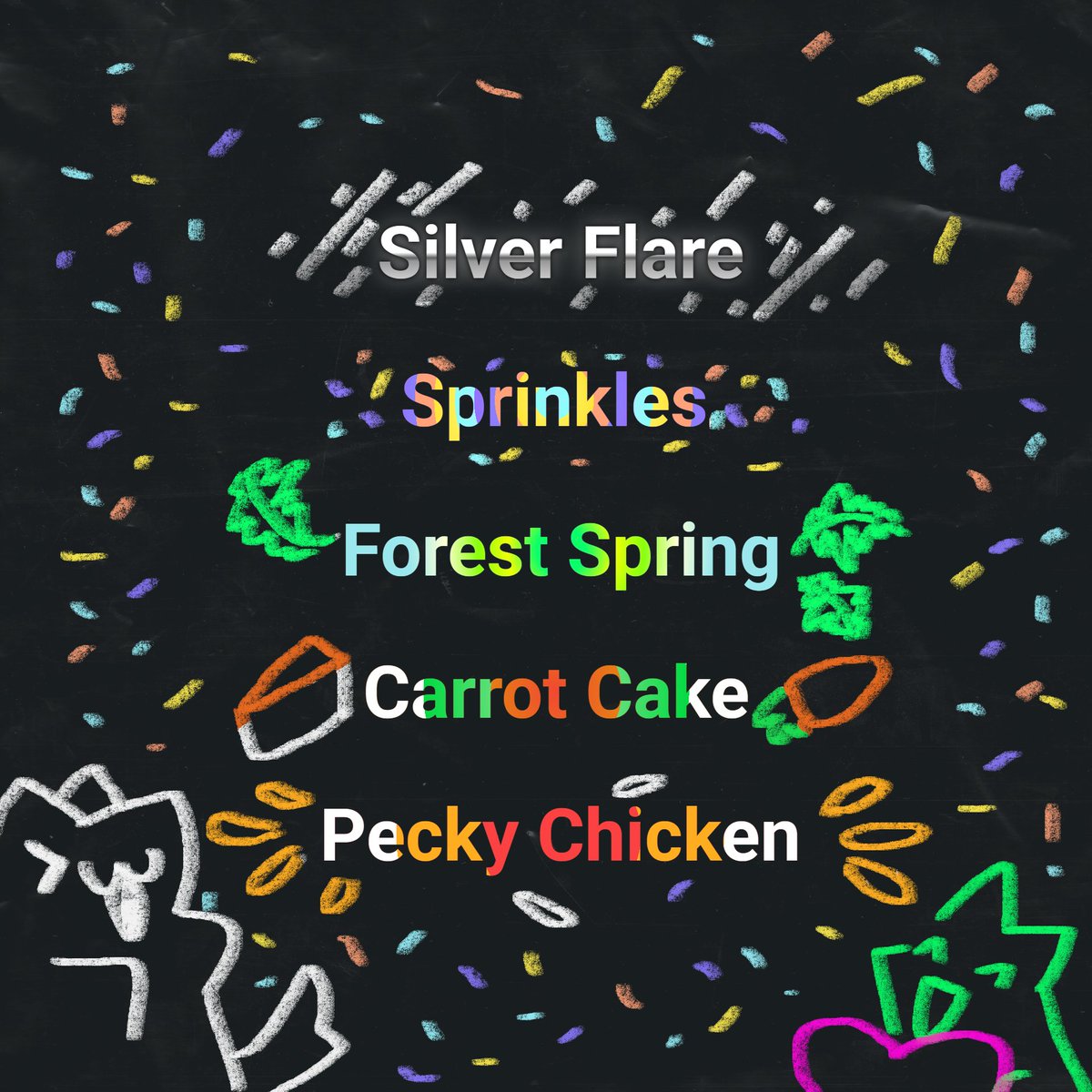 We are so back! 
With new monthly paints for our subscribers!! Which April fit will you choose?

👉 7tv.app/store 🐔