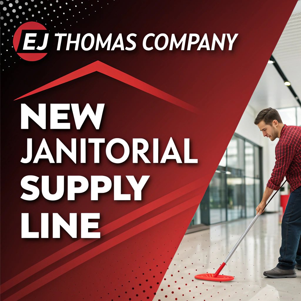 🚨 New at EJ Thomas! 🚨 Stock up on toilet paper, paper towels, soaps, sanitizers, dispensers &amp; more. Quality janitorial supplies for any business! 🧼✨ #CleanWithEJ
