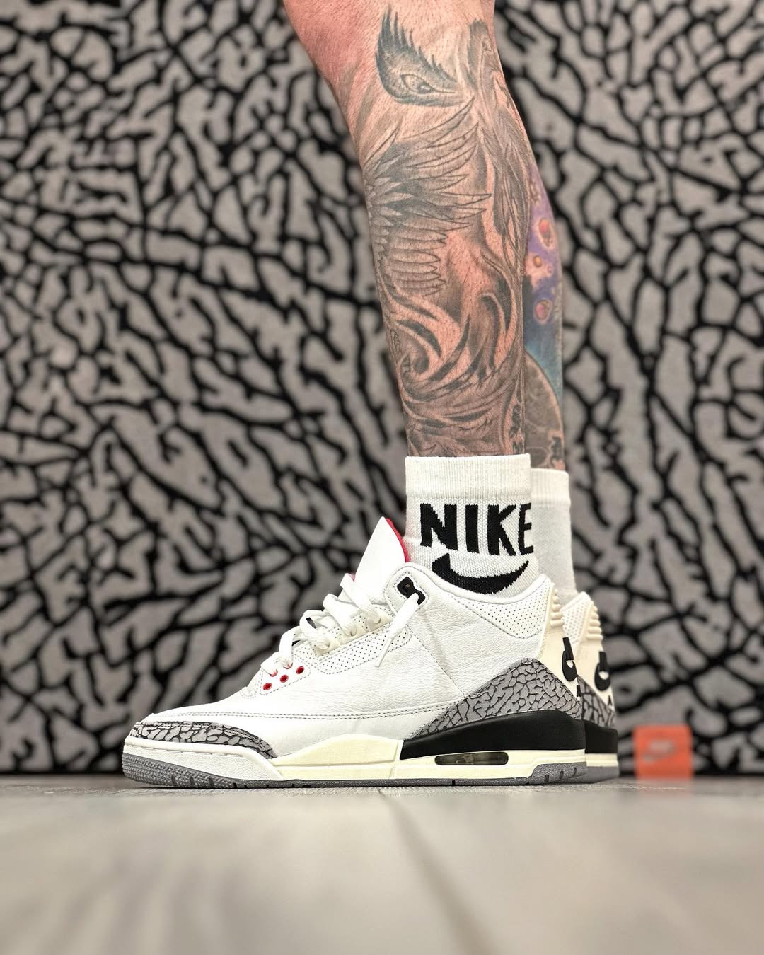 white cement 3 on feet