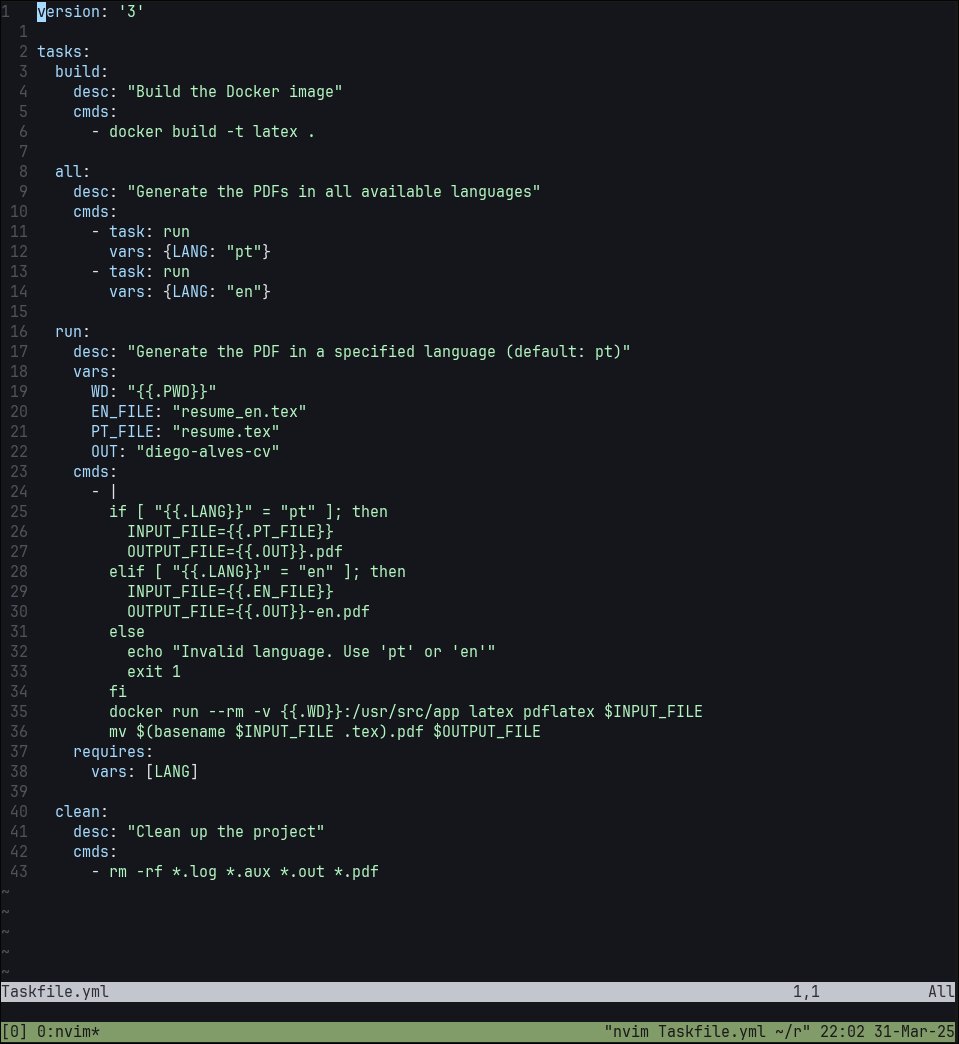 ifdiego's tweet image. I just replaced an old Makefile with a Taskfile. It looks good! Next, I&apos;ll try to do that on bigger projects.

@taskfiledev