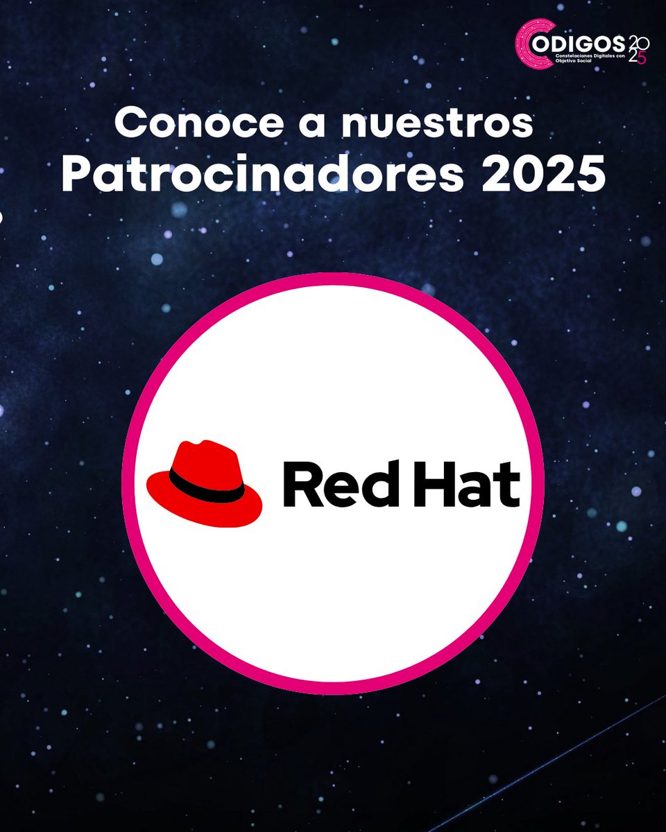 codigosmex's tweet image. Conoce a Red Hat uno de nuestros #aliadosypatrocinadores que creen en nuestro potencial. Con su apoyo lograremos cumplir nuestras metas.
#CODIGOS2025 #emprendedoresmx #emprendedoresméxico