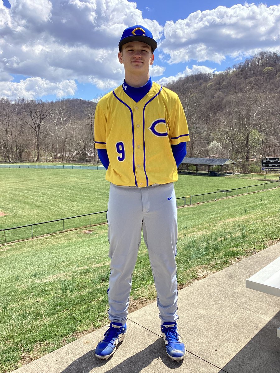 ClayHSBaseball's tweet photo. Congrats to Evan Rider on his first career varsity start on the mound and base hit! He struck out 6 and set the tone for the win, and helped his own cause with a 2 RBI single to right center. He contributed all over the field tonight. Atta boy, 9! https://t.co/zSaUQcXyi1