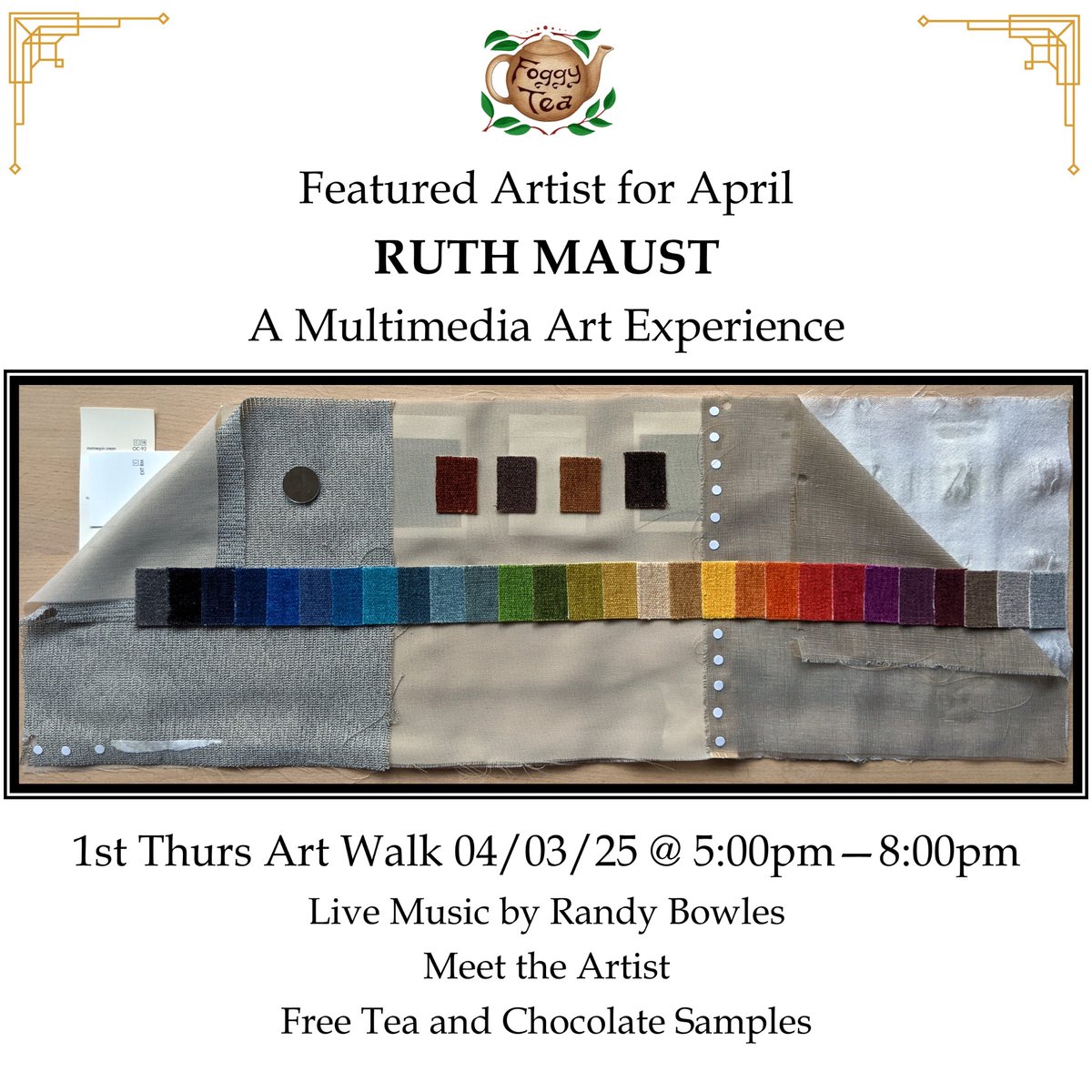 My #Seattle people - come check out my first ever solo art show at foggy tea cafe in pioneer square April 3-26!