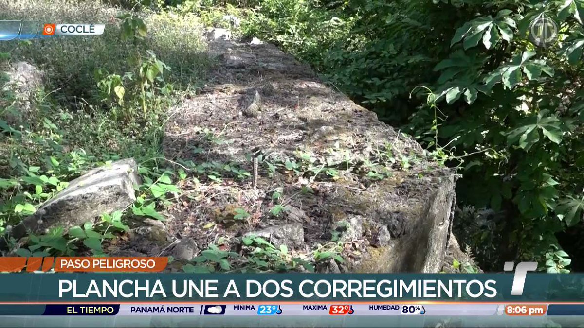 Un paso que comunica a una comunidad de Pocrí, en Coclé, pone en peligro a residentes que deben utilizar la estructura para dirigirse a la escuela o acudir por atención médica, e incluso denuncian que se proporcionó el material para construir un puente en la zona, pero se