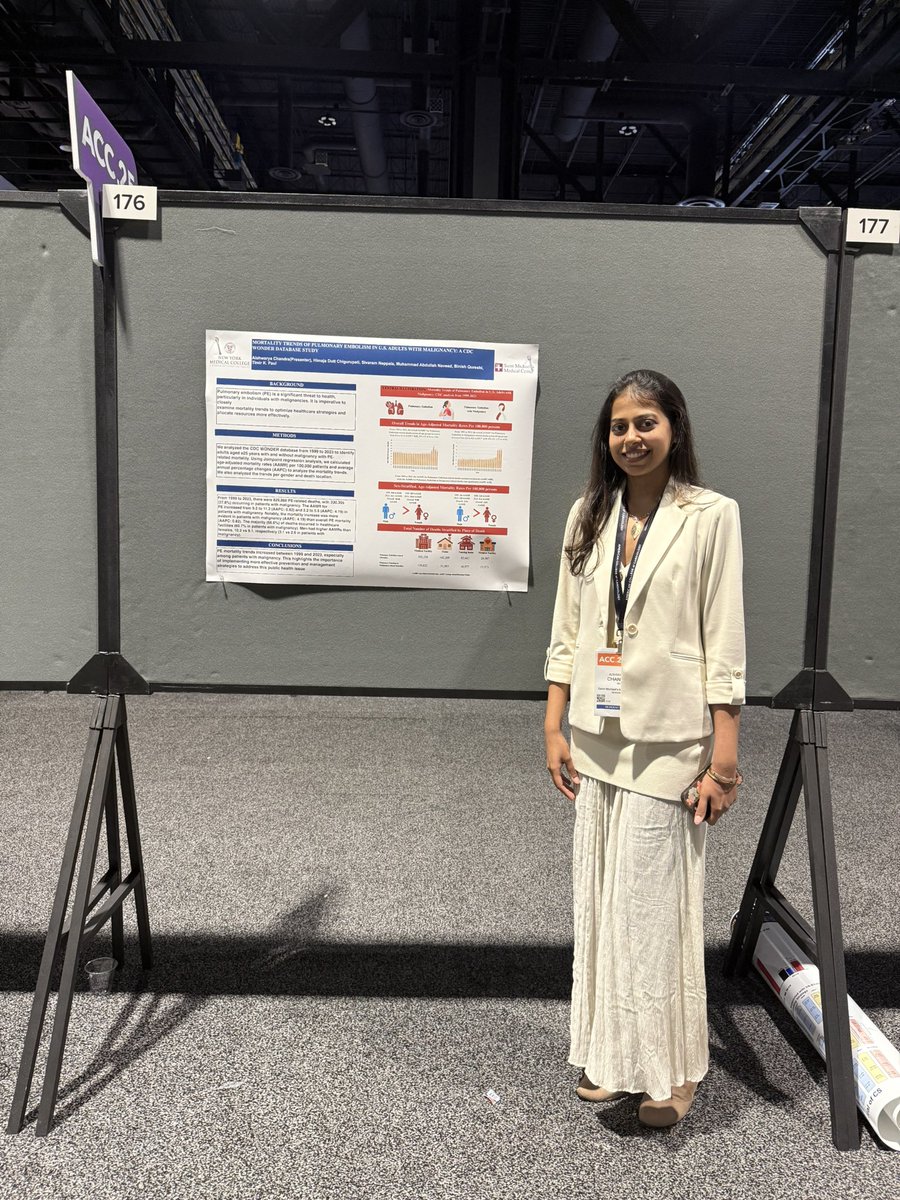 Aishwarya Chandra (@aishchandra1998) on Twitter photo Thrilled to be presenting five abstracts at ACC 2025 alongside my amazing colleague and mentor, Himaja Dutt Chigurupati!
<a href="/chigurupatiHD/">Himaja Dutt Chigurupati, MD</a> <a href="/ACCinTouch/">American College of Cardiology</a> Thrilled to be presenting five abstracts at ACC 2025 alongside my amazing colleague and mentor, Himaja Dutt Chigurupati!
<a href="/chigurupatiHD/">Himaja Dutt Chigurupati, MD</a> <a href="/ACCinTouch/">American College of Cardiology</a>