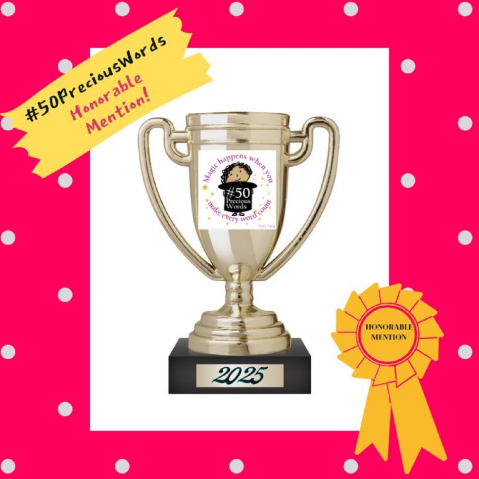 Stephanie Flom (@sflom03) on Twitter photo Wow! I’m so excited to have received an HM for my #50PreciousWords entry! Thank you <a href="/viviankirkfield/">Vivian Kirkfield</a>, <a href="/MariaMarshall_/">Maria Marshall</a>, <a href="/pamcour_MyLMNOP/">Pamela Courtney is MyLMNOP</a>, <a href="/LeahMoserWrites/">Leah Moser</a>, <a href="/dianestoy/">Diane Tulloch</a>, and to all judges! Congrats to all winners, HMs and participants!! Wow! I’m so excited to have received an HM for my #50PreciousWords entry! Thank you <a href="/viviankirkfield/">Vivian Kirkfield</a>, <a href="/MariaMarshall_/">Maria Marshall</a>, <a href="/pamcour_MyLMNOP/">Pamela Courtney is MyLMNOP</a>, <a href="/LeahMoserWrites/">Leah Moser</a>, <a href="/dianestoy/">Diane Tulloch</a>, and to all judges! Congrats to all winners, HMs and participants!!