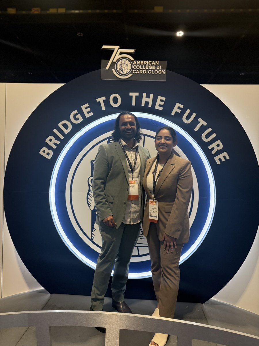 For the past 3 years, cardiology conferences have been our reunion spots—and they will be for the next 3 as we begin our journeys as fellows! Grateful to have my forever conference buddy (and husband) by my side, even from a distance. See you at #HRS2025!