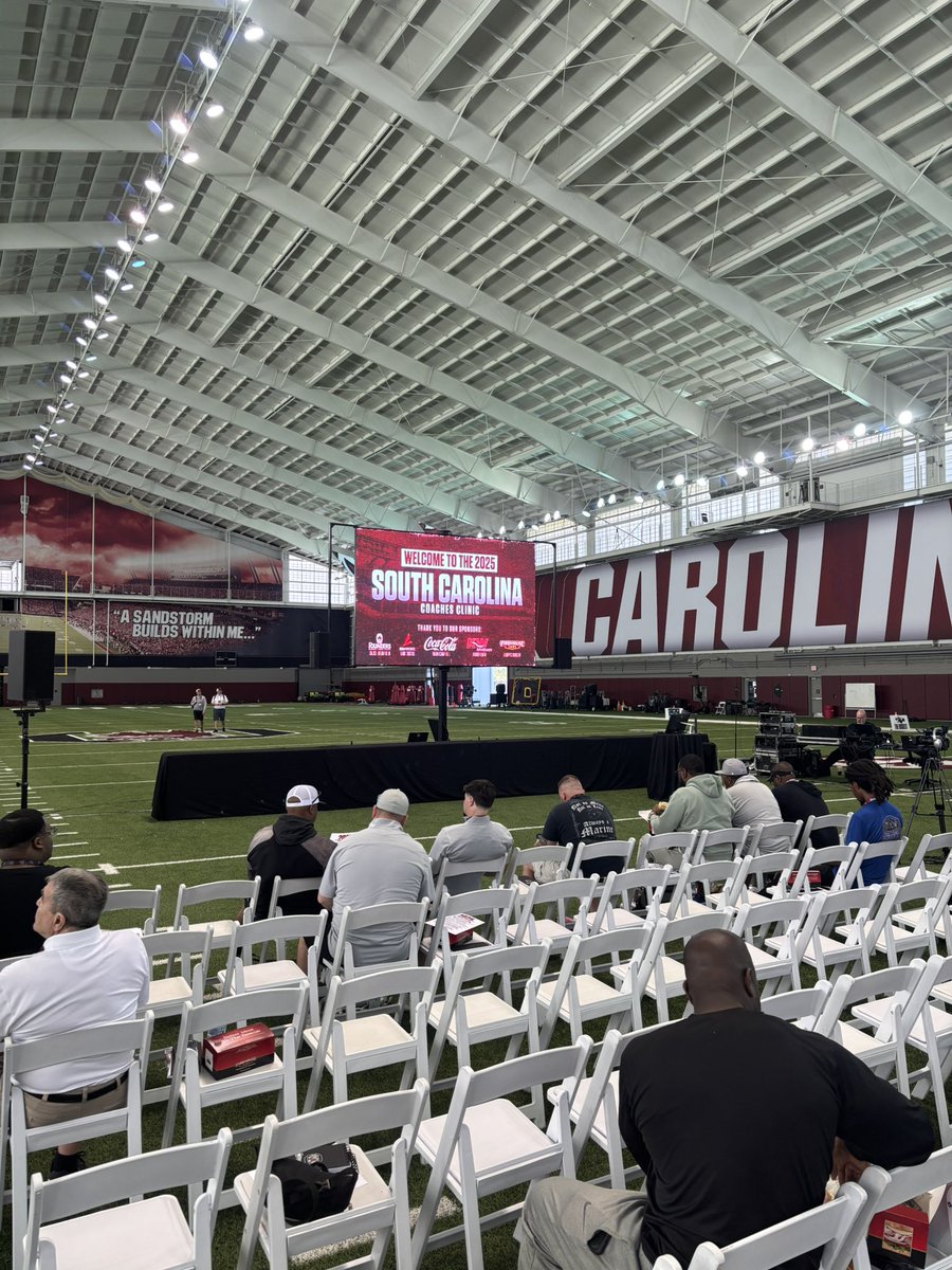 Cody Rackley (@coachrackley) on Twitter photo I wanted to give a huge shoutout to <a href="/GamecockFB/">Gamecock Football</a> and <a href="/CoachSBeamer/">Shane Beamer</a> and his staff for the clinic they put on this weekend.
The hospitality there was amazing, and I just wanted to share my appreciation to their program for letting us join them for the clinic and practice. I wanted to give a huge shoutout to <a href="/GamecockFB/">Gamecock Football</a> and <a href="/CoachSBeamer/">Shane Beamer</a> and his staff for the clinic they put on this weekend.
The hospitality there was amazing, and I just wanted to share my appreciation to their program for letting us join them for the clinic and practice.