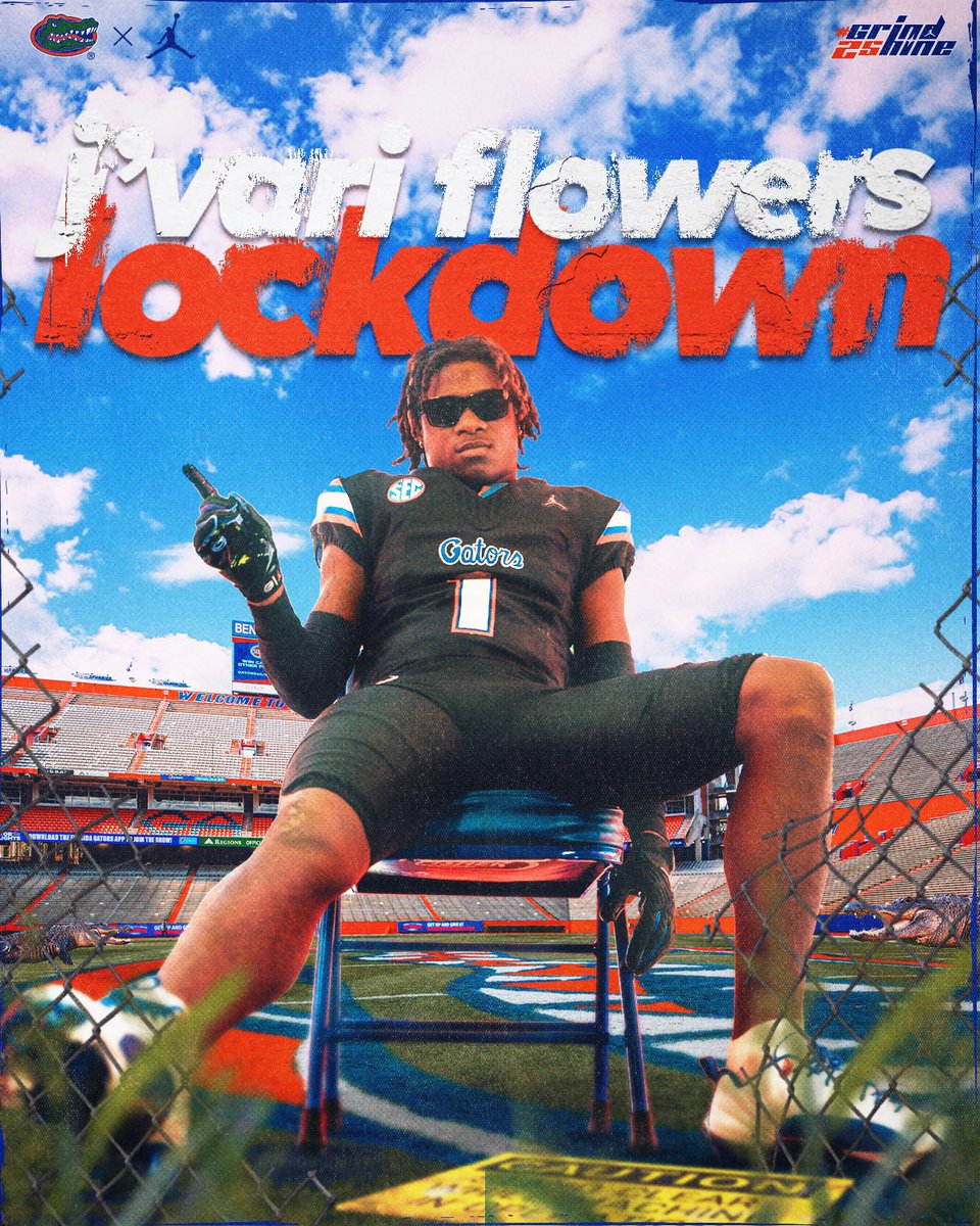Final piece of the 2025 class!!! Welcome home <a href="/jfl4wers/">J’Vari “Jrock” Flowers</a> !!!!! #GoGators🐊 🐊🐊