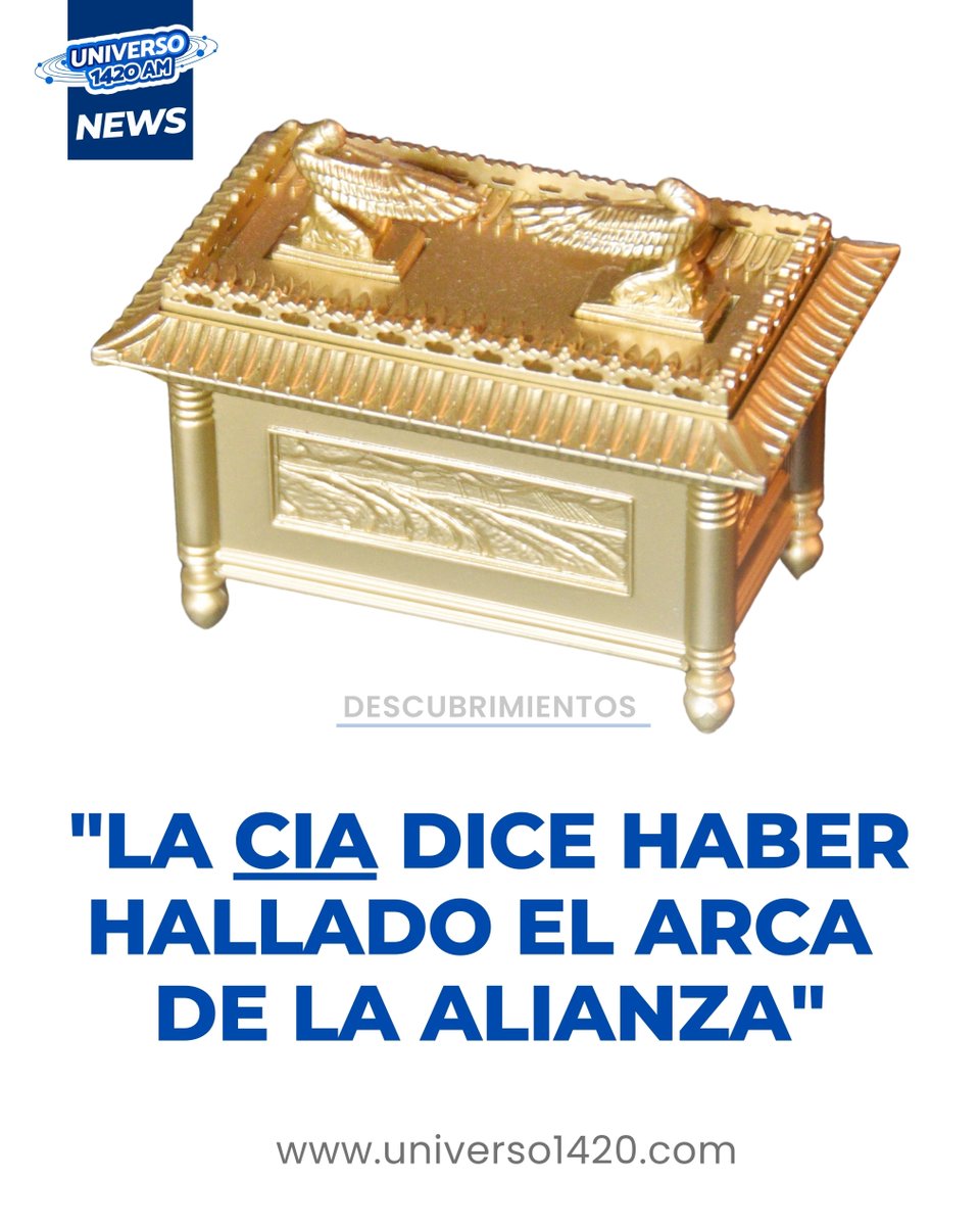 ¿La CIA encontró el Arca de la Alianza? 🕵️‍♂️📜 Documentos desclasificados revelan que en 1988, mediante visión remota, localizaron este objeto sagrado.  ¿Qué opinas sobre este hallazgo? 

#radio #universo1420 #westpalmbeach #florida