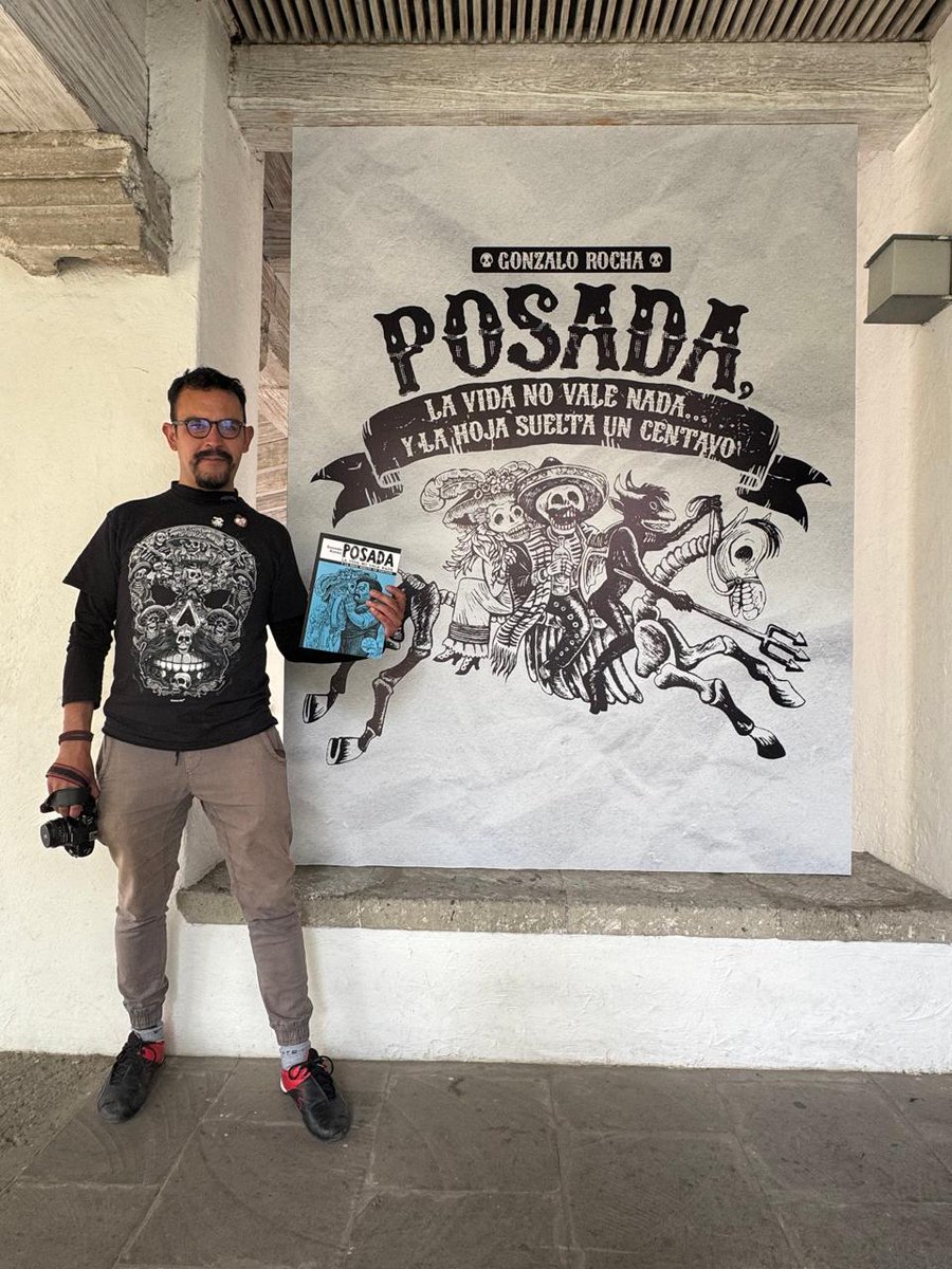 elrudo_viornery's tweet image. Así mi domingo en @cc_lospinos para disfrutar del último día de la exposición y visita guiada con @Rochamonero de &quot;La Vida No Vale Nada y la Hoja Suelta un Centavo&quot; sobre el maestro #JoséGuadalupePosada.
@laresistenciaml @artemasmusica
@lacovachamx #BuenosLibros #VidaNikon.