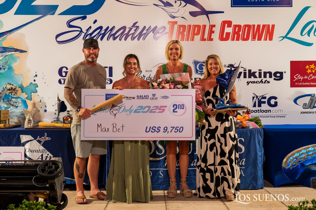 Congratulations 🥈Team MAX BET for the Second Place on the 2025 LADIES ONLY • With 8500 pts - 36 Sails.