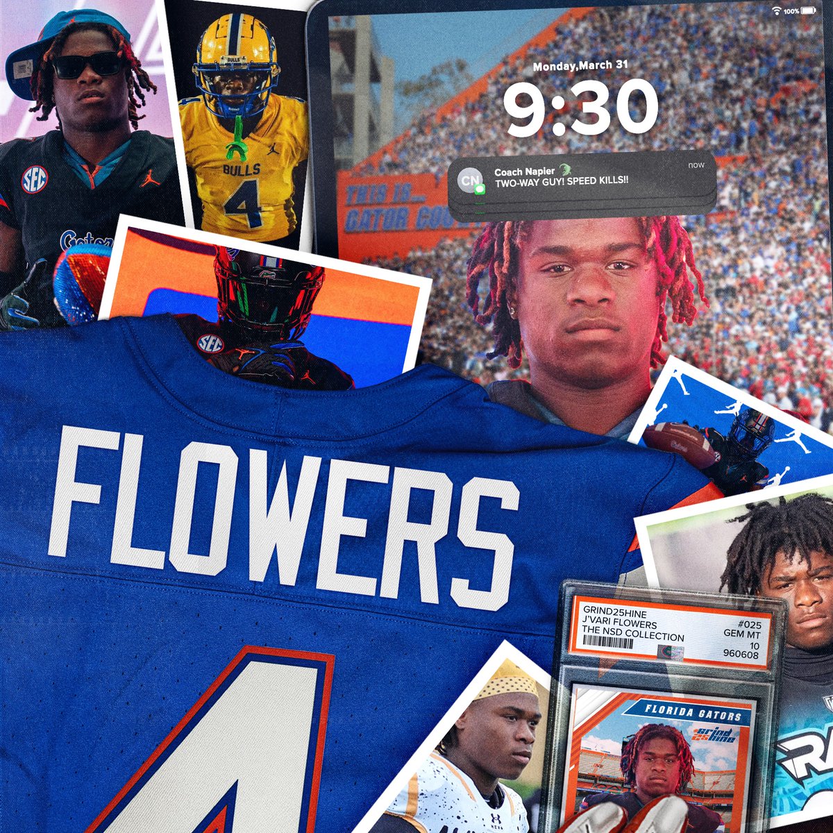 Welcome to The Swamp <a href="/jfl4wers/">J’Vari “Jrock” Flowers</a>... The best in Florida stay in Florida!

#GRIND25HINE | #GoGators