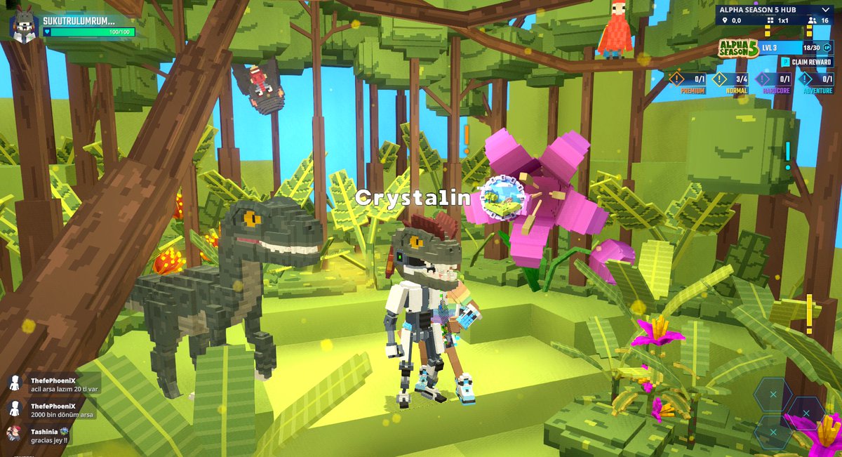 Check out my Jurassic World helmet! ROAR! 🦖 tsbga.me/TheSandbox #AlphaSeason5