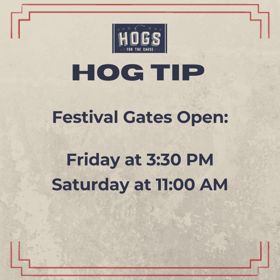 Hogs For The Cause tweet media