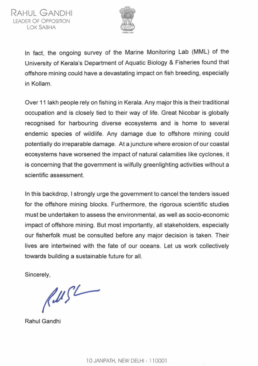 Krishank_BRS's tweet photo. 🚨 Rahul Gandhi ji writes to PM Modi to protect Wild Life and Stop Mining..

No No not in University of Hyderabad https://t.co/bNMkY59gjR