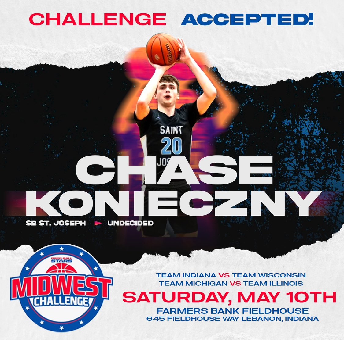 Did you see the bounce that <a href="/ChaseKonieczny/">Chase Konieczny</a> had on Saturday 🐰 🔥👀? His pivotal tip dunk helped SB St. Joseph claim the 3A state 🏆 Welcome to TEAM INDIANA 🙌🏽
Tickets here 🎫 👇🏽

checkout.square.site/merchant/Q8DNM…
