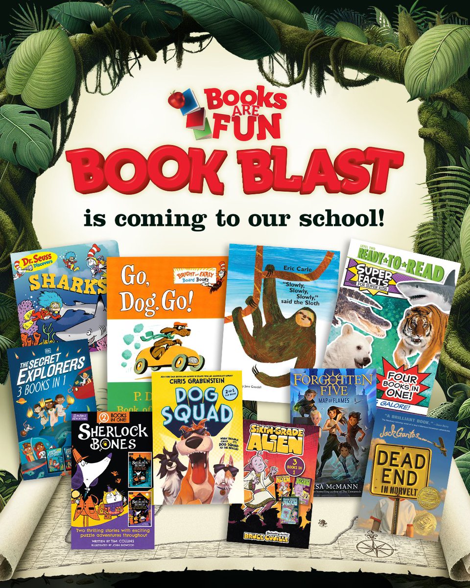 KCS_JeffLibrary's tweet image. TJES adventurers! Our Book Blast event starts TOMORROW to build our students' home libraries. Follow the steps on the Treasure Map coming home to to earn exciting prizes and books. @KCS_Jefferson @KCS_TJESPrinc @go.booksarefun #bookblastadventures #bookblast #booksarefun