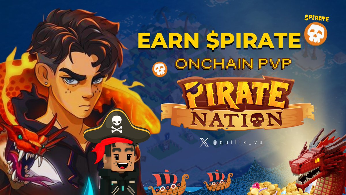 Earn thẳng $PIRATE với chế độ Onchain PVP trong <a href="/PirateNation/">Pirate Nation</a> 🏴‍☠️

Mùa 3 ĐÃ KẾT THỨC &amp; là mùa Airdrop cuối cùng của tựa game Fully On-chain top 1 😜

🔖 HÃY BOOKMARK - Phía dưới tổng hợp cách giúp anh em earn thẳng $PIRATE khi chơi game này 👇, 🧵